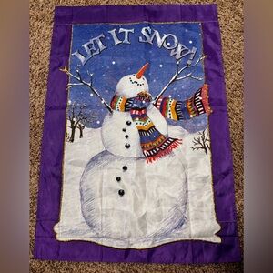 FLAG❄️SNOWMAN “LET IT SNOW”!⛄️